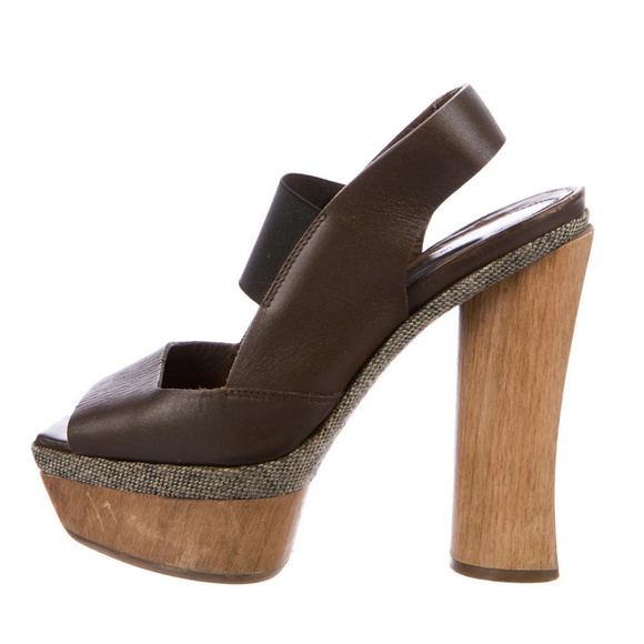 Marni Shoes - Marni Brown Platform Sandals